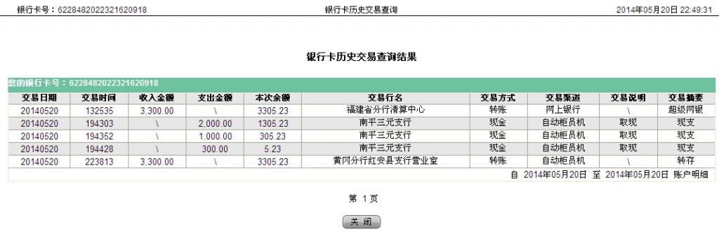 第二次匯款5月21日黃岡客戶(hù)匯款3300元至農(nóng)行卡